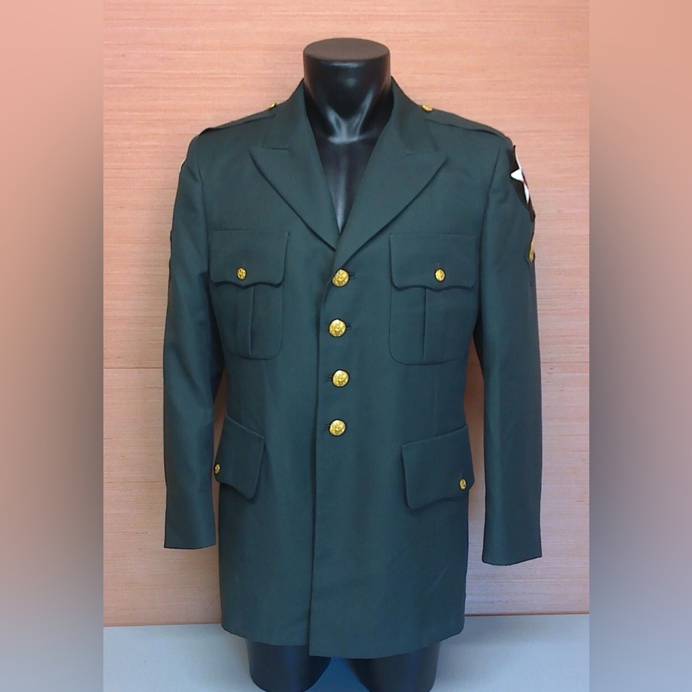 Men's Green Military Style Jacket